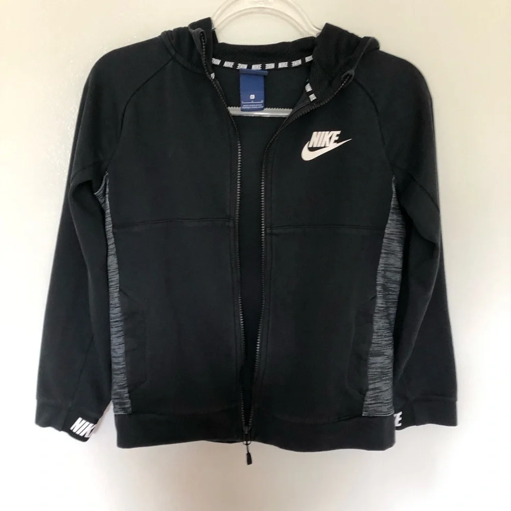 Nike Sportswear Advance Full Zip Hoodie Sweatshirt Black Large